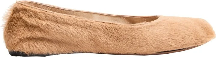 Square ballet flat in pony - Image 8