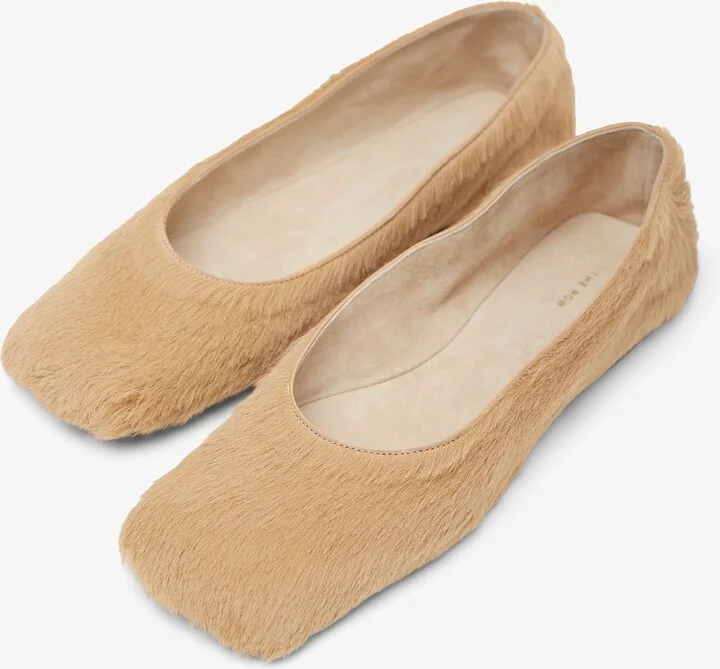 Square beige ballet flats - Image 5