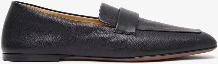 Square black loafers