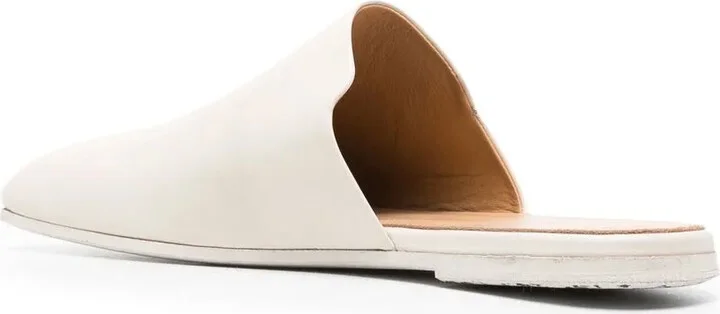Square-Shape Leather Mules - Image 3