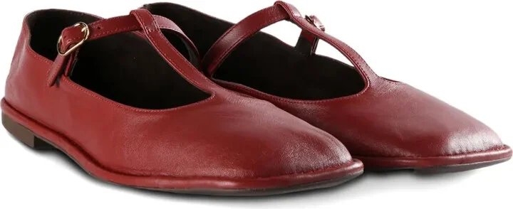 square T-strap flat shoes - Image 2