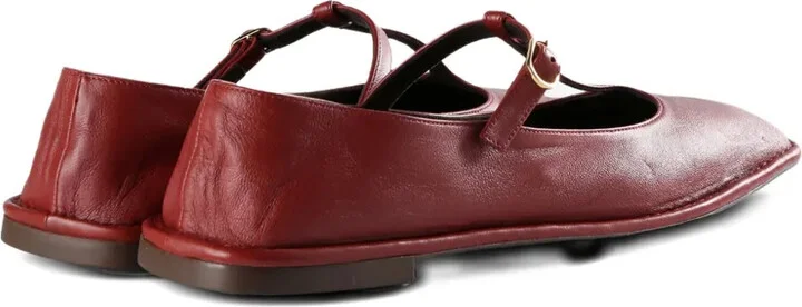 square T-strap flat shoes - Image 3
