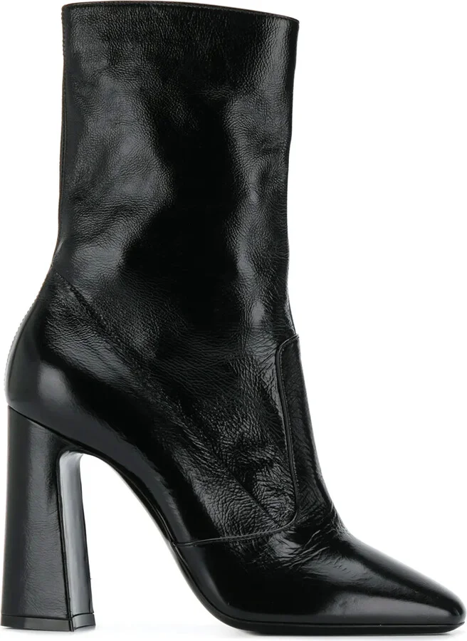Square Toe 100mm Ankle Boot