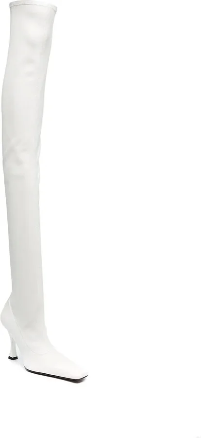 Square-Toe 110mm Thigh-High Boots - Image 2