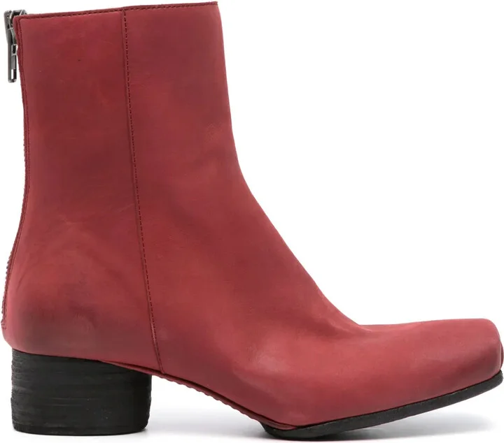 Square-Toe 40mm Ankle Boots