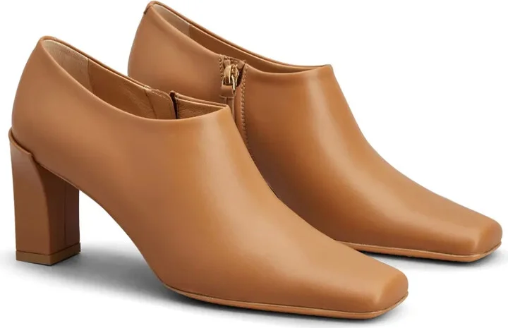 Square-Toe 85mm Leather Boots - Image 2