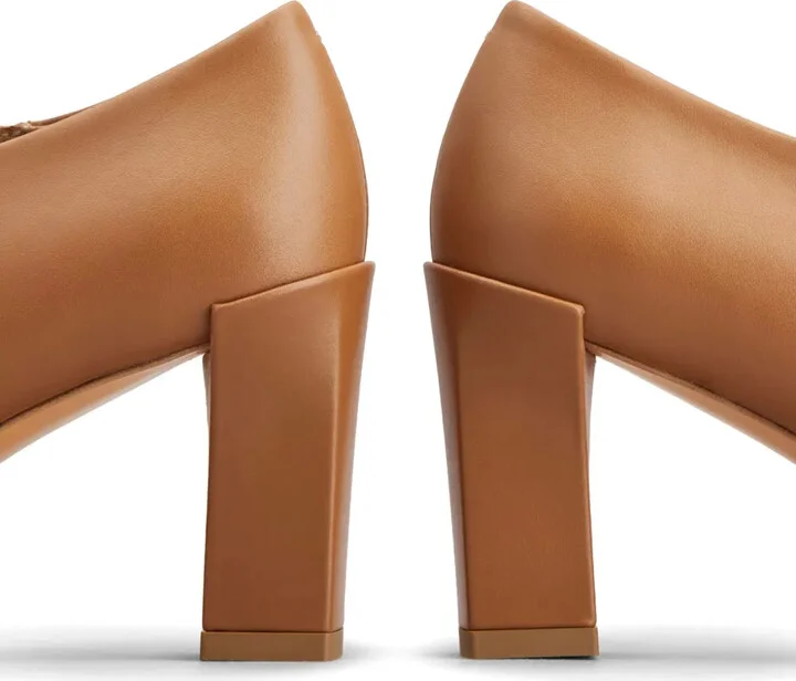 Square-Toe 85mm Leather Boots - Image 4