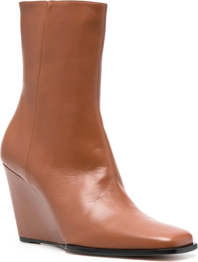 Square-Toe 90mm Ankle Boots - Image 2