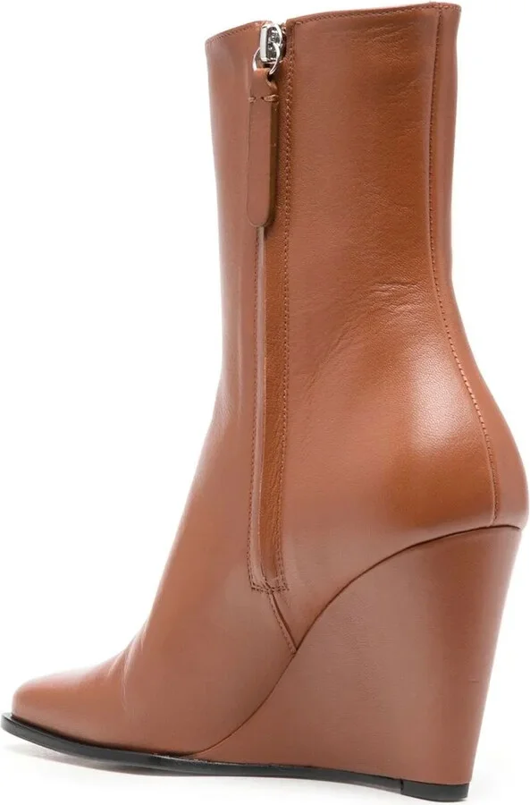 Square-Toe 90mm Ankle Boots - Image 3