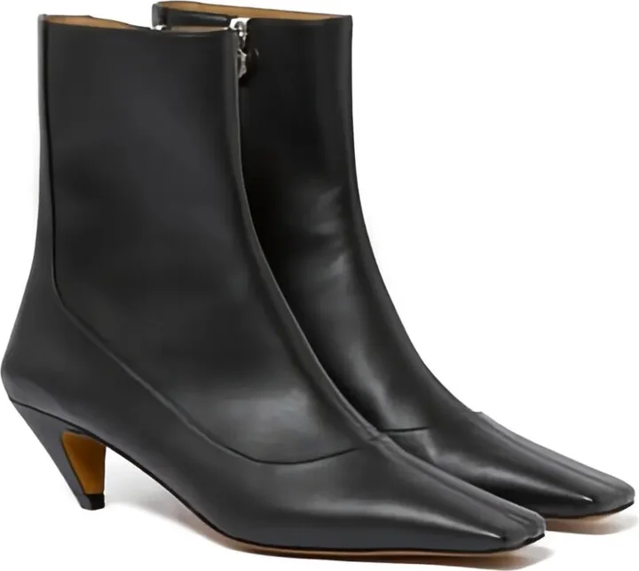 Square-Toe Ankle Boots - Image 2