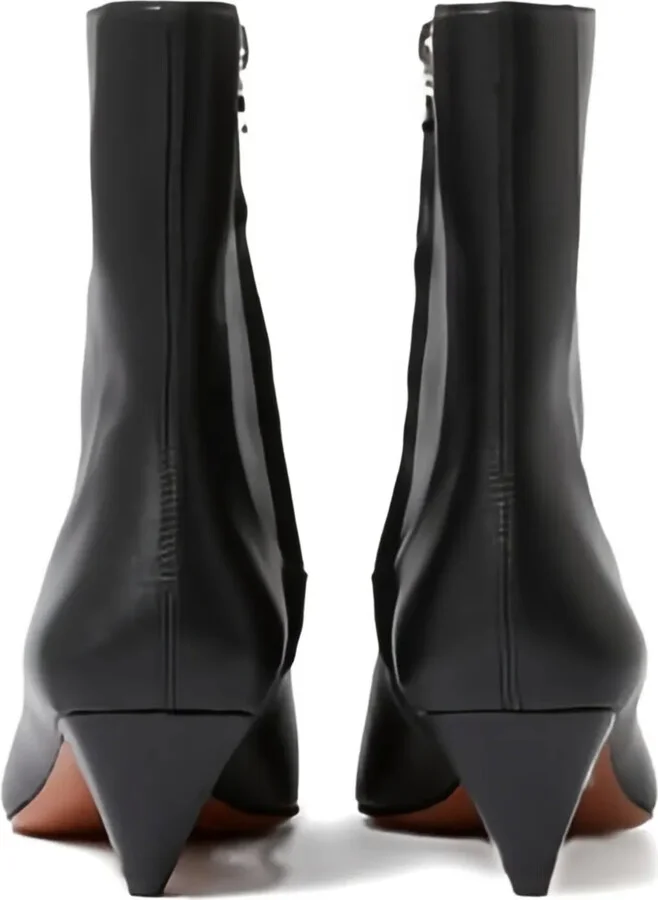 Square-Toe Ankle Boots - Image 4