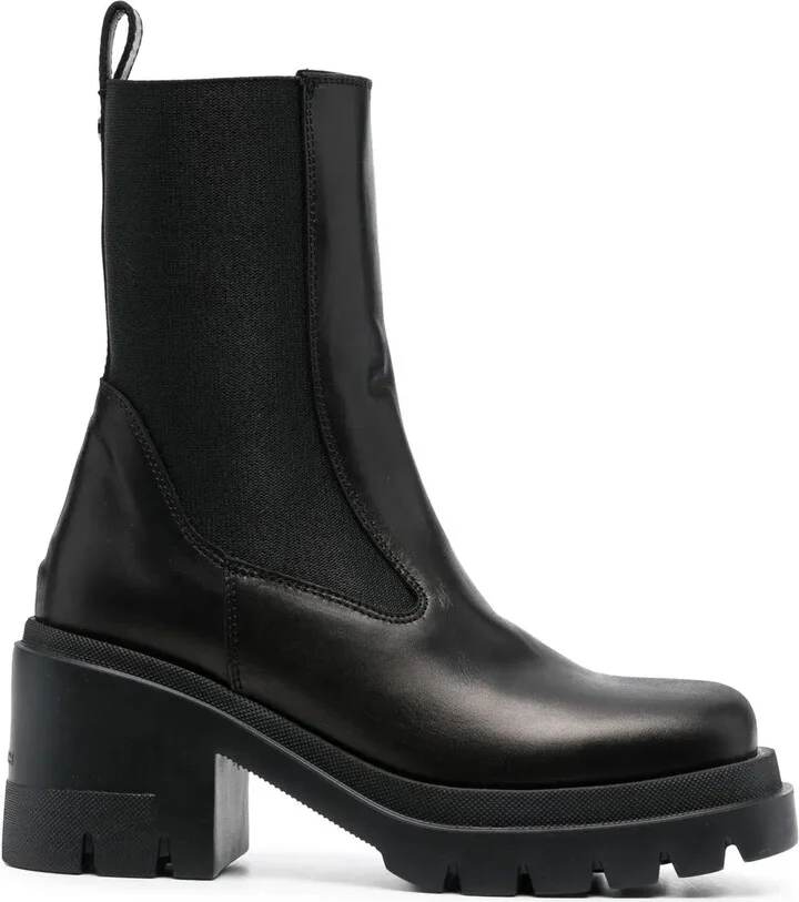 Square-Toe Ankle Boots