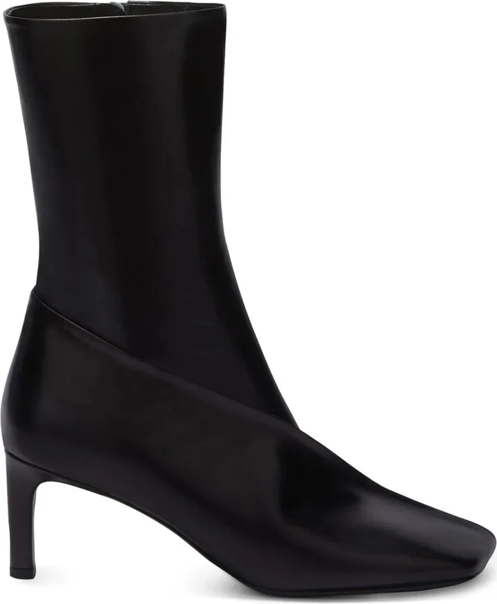 Square-Toe Ankle Boots