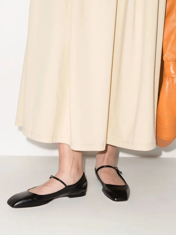 Square Toe Ballerina Shoes - Image 3