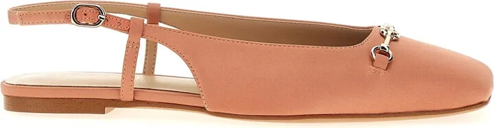 Square-Toe Ballerina Shoes