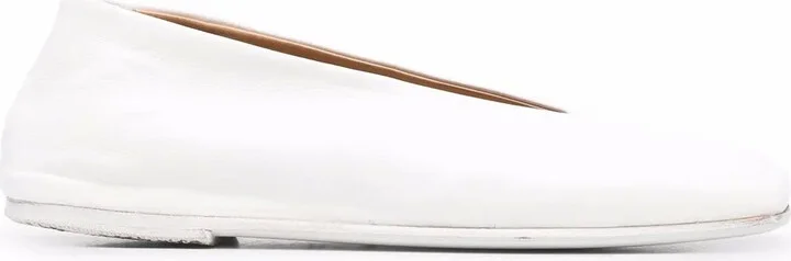 Square-Toe Ballerina Shoes