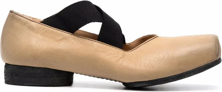 Square-Toe Ballerina Shoes