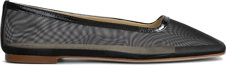 Square-Toe Ballet Flats