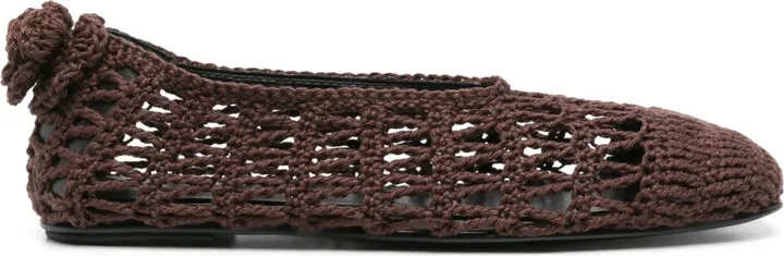 Square-Toe Ballet Flats