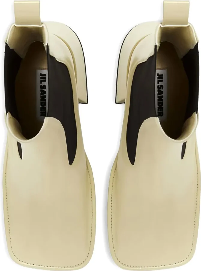 Square-Toe Block-Heel Boots - Image 4