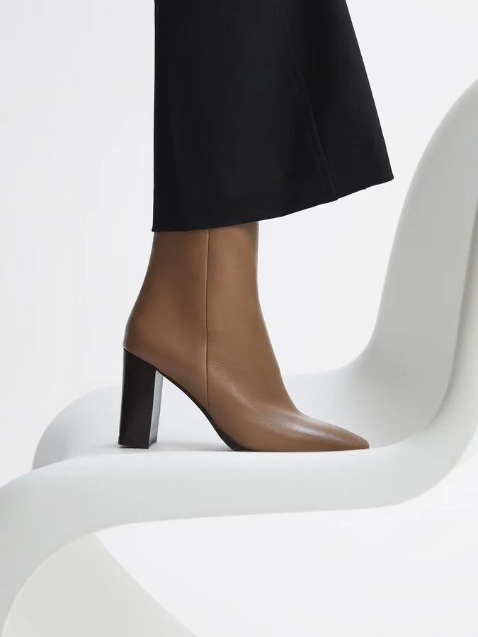 Square Toe Block Heel Boots - Image 2