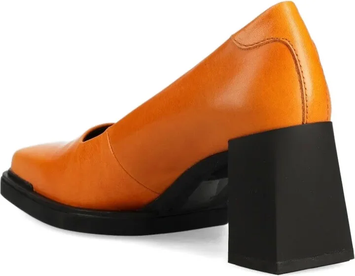 Square-Toe Block-Heel Pumps - Image 3