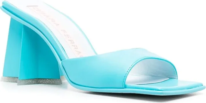 Square-Toe Block-Heel Sandals - Image 2