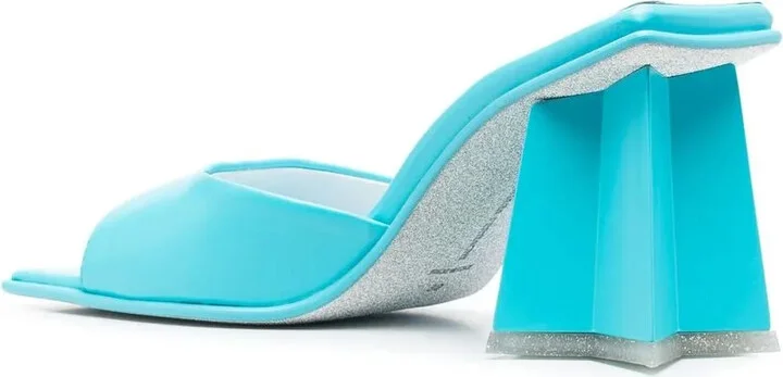 Square-Toe Block-Heel Sandals - Image 3