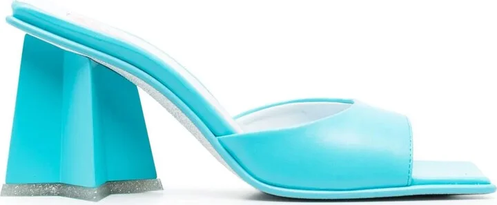 Square-Toe Block-Heel Sandals