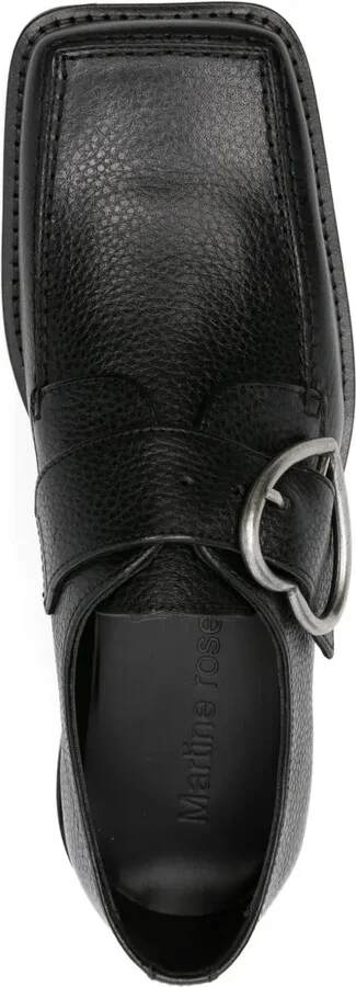 Square-Toe Buckle Loafers - Image 4