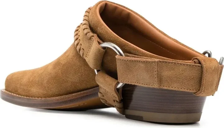 Square-Toe Buckle-Strap Mules - Image 3