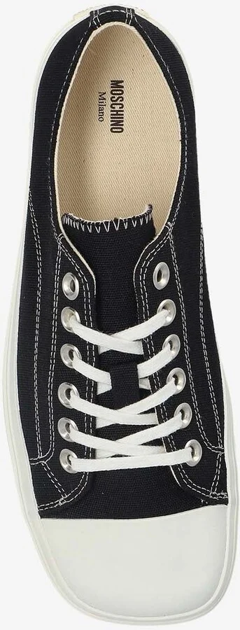 Square-Toe Canvas Sneakers - Image 3