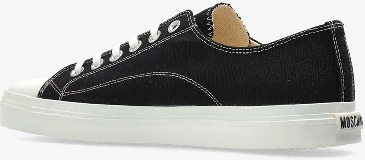 Square-Toe Canvas Sneakers - Image 2