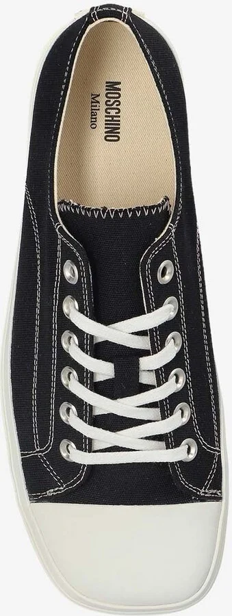 Square-Toe Canvas Sneakers - Image 3