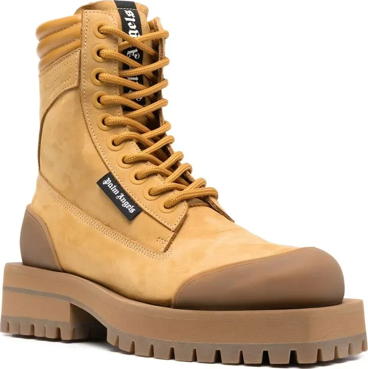 Square-Toe Combat Boots - Image 2