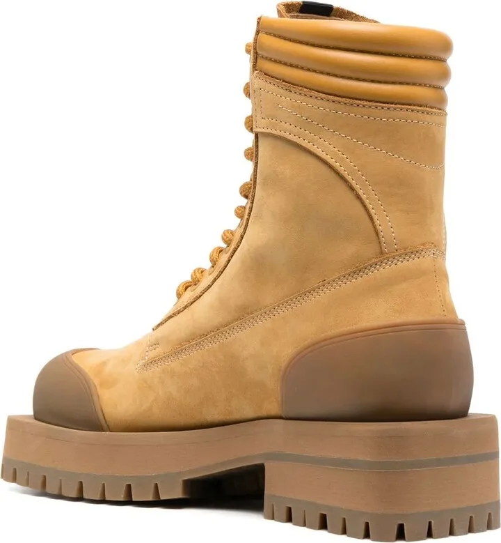 Square-Toe Combat Boots - Image 3