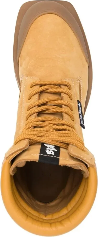 Square-Toe Combat Boots - Image 4