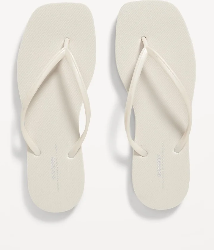 Square Toe Flip-Flop Sandals
