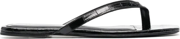 Square-Toe Flip-Flops