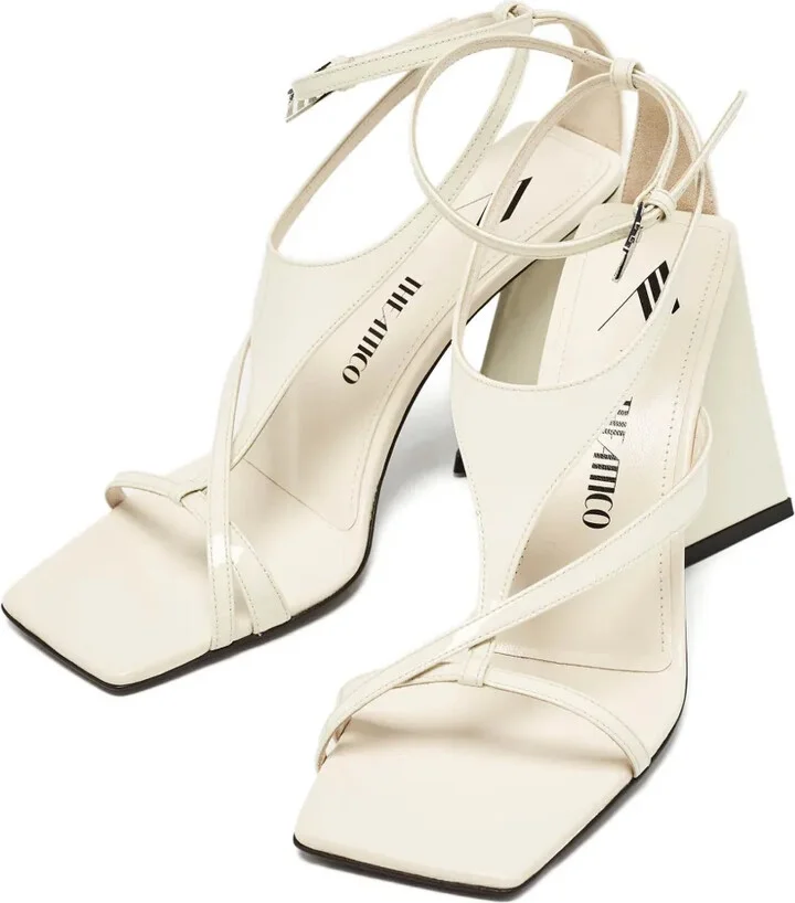 Square-Toe Heeled Sandals - Image 2
