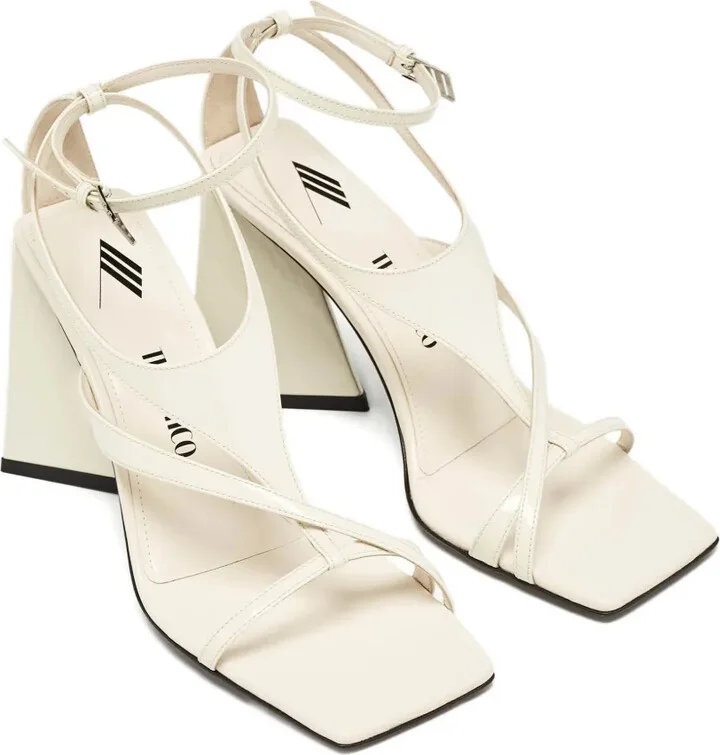 Square-Toe Heeled Sandals - Image 3