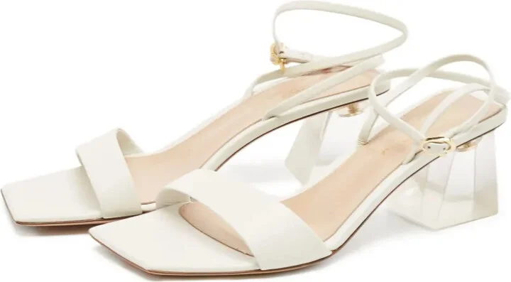 Square-Toe Heeled Sandals - Image 2
