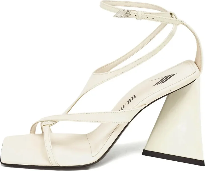 Square-Toe Heeled Sandals
