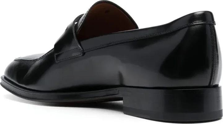 Square-Toe High-Shine Loafers - Image 3