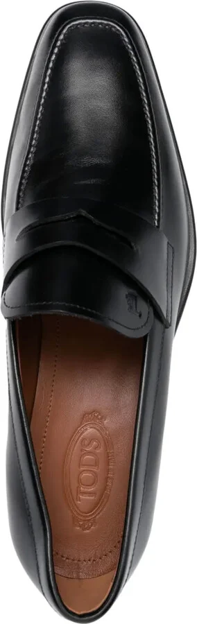 Square-Toe High-Shine Loafers - Image 4