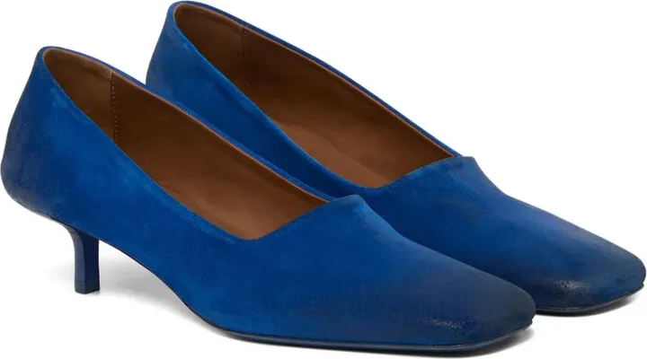 Square-Toe Kitten-Heel Pumps - Image 2
