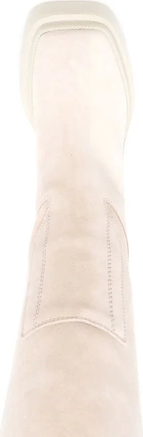 Square-Toe Knee-Length Boots - Image 4