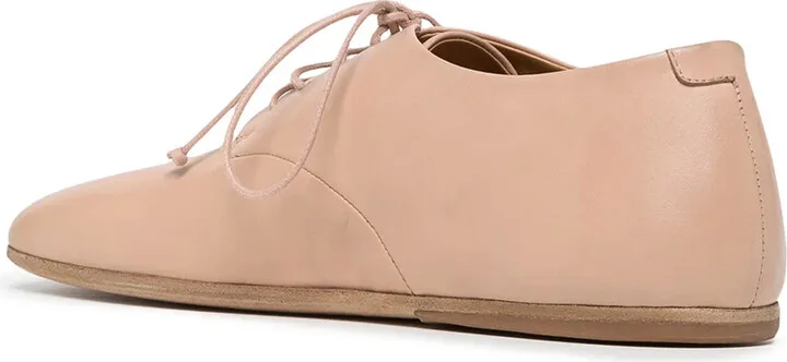Square-Toe Lace-Up Shoes - Image 3
