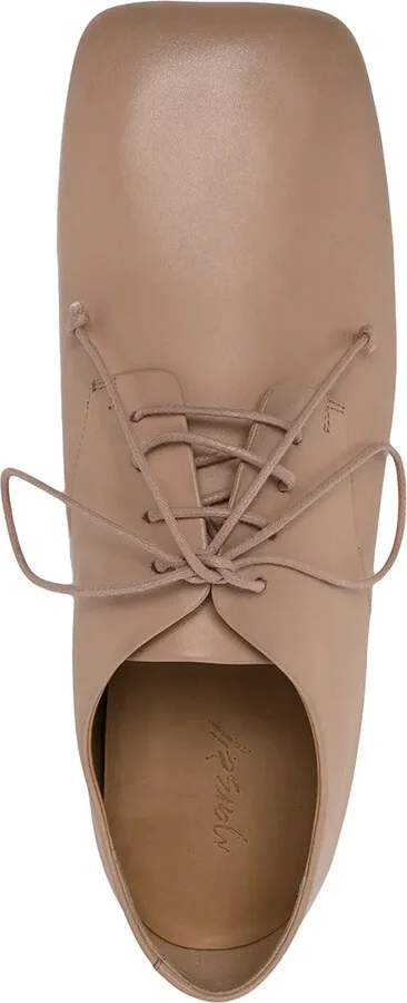 Square-Toe Lace-Up Shoes - Image 4