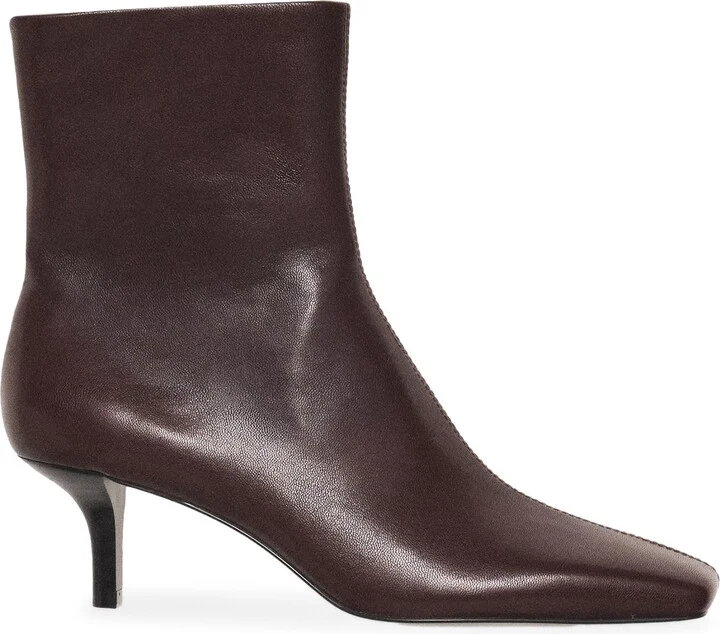 Square Toe Leather Bootie - Image 2